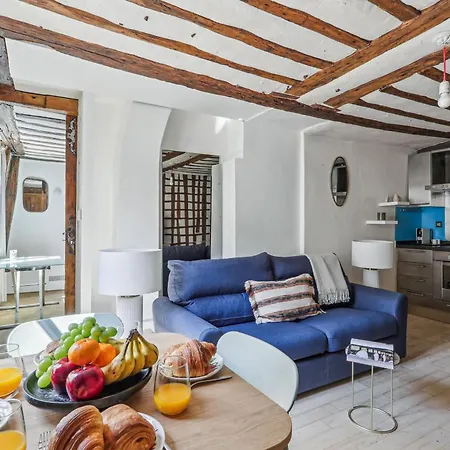 Serenty - Chic 1br Steps From The Louvre & Palais Royal & Opera Apartment